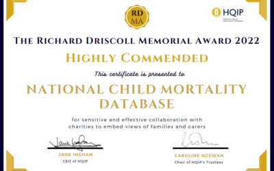 NCMD receives Richard Driscoll Commendation